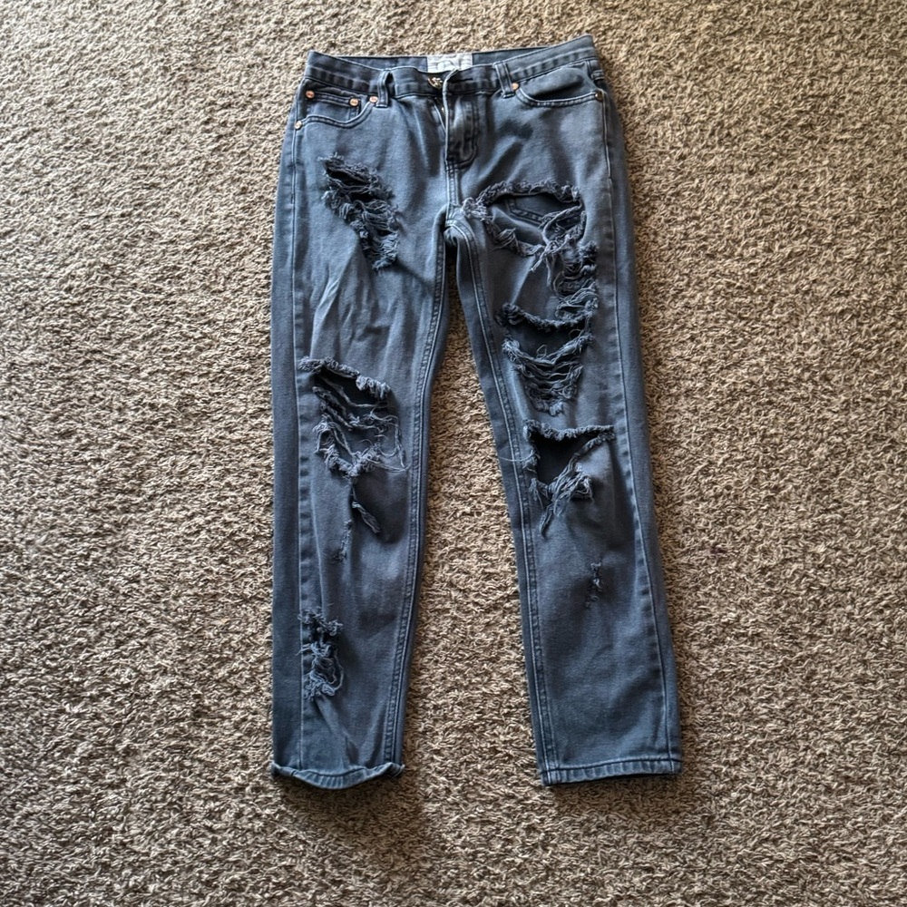 One Teaspoon Awesome Baggies Destroyed Jeans 26